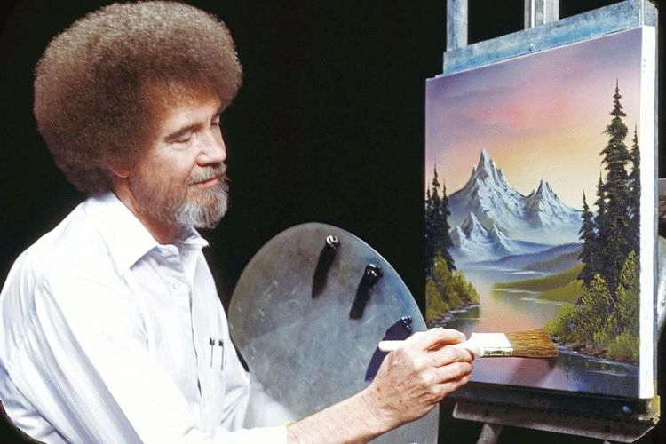 Happy little clouds: Bob Ross’s first museum show aims to change his reputation