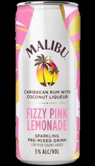 Sparkling Lemonade Rum Cocktails : Malibu Fizzy Pink Lemonade
