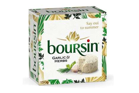 Summertime Cheese Branding : Boursin packaging