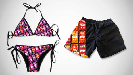 Taco Bell Sauce Packet bathing suits