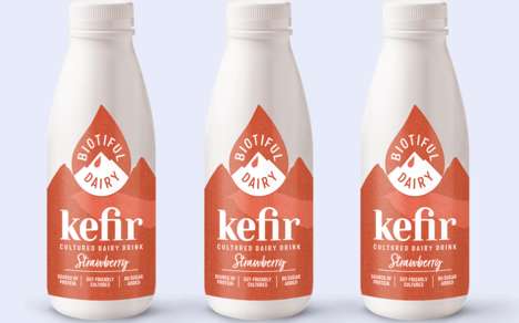 Berry-Flavored Kefir Beverages : Biotiful Dairy