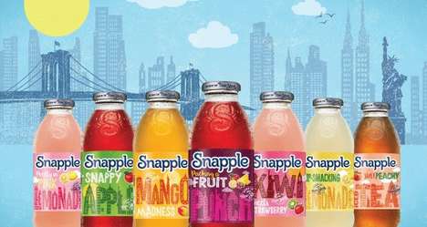 City Skyline Beverage Branding : Snapple branding