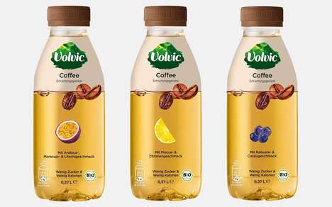 Coffee-Infused Mineral Waters : Volvic Coffee