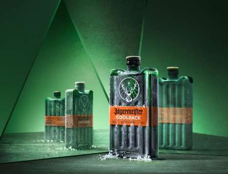 Ice Pack-Inspired Liqueur Packaging : Jägermeister Cool Pack