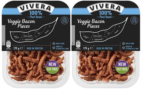 Plant-Based Bacon-Inspired Products : vegan bacon pieces