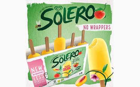 Plastic Wrapper-Free Frozen Treats : Solero organic peach pops