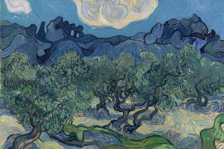 Van Gogh’s astonishing week in the asylum, 130 years ago—when he painted an olive grove and a starry night