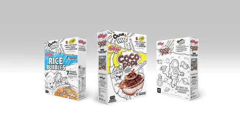 AR Coloring Cereal Boxes : Coloring Cereal Boxes