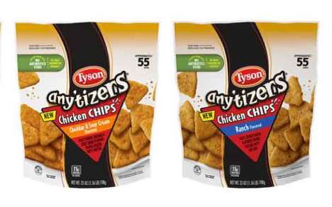 Crispy Chip-Like Chicken Snacks : Any’tizers Chicken Chips