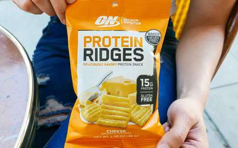 Crunchy Protein-Rich Snacks : Optimum Nutrition Protein Ridges