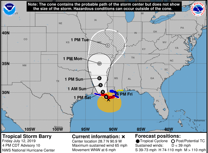 Energy industry braces for first 2019 hurricane as Barry approaches
