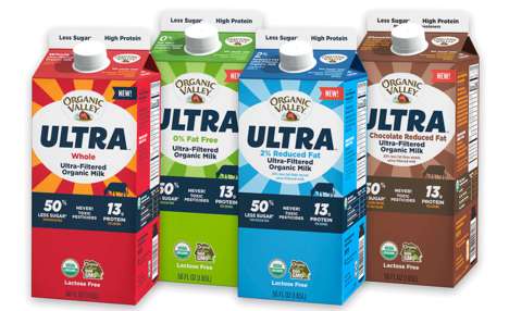 Filtered Low-Sugar Milks : Organic Valley Ultra Milk