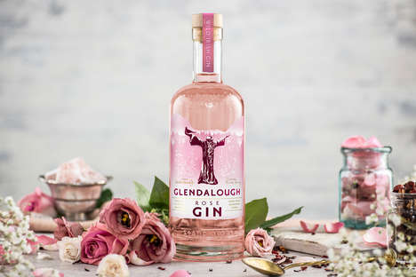 Foraged Ingredient Pink Gins : Glendalough Rose Gin