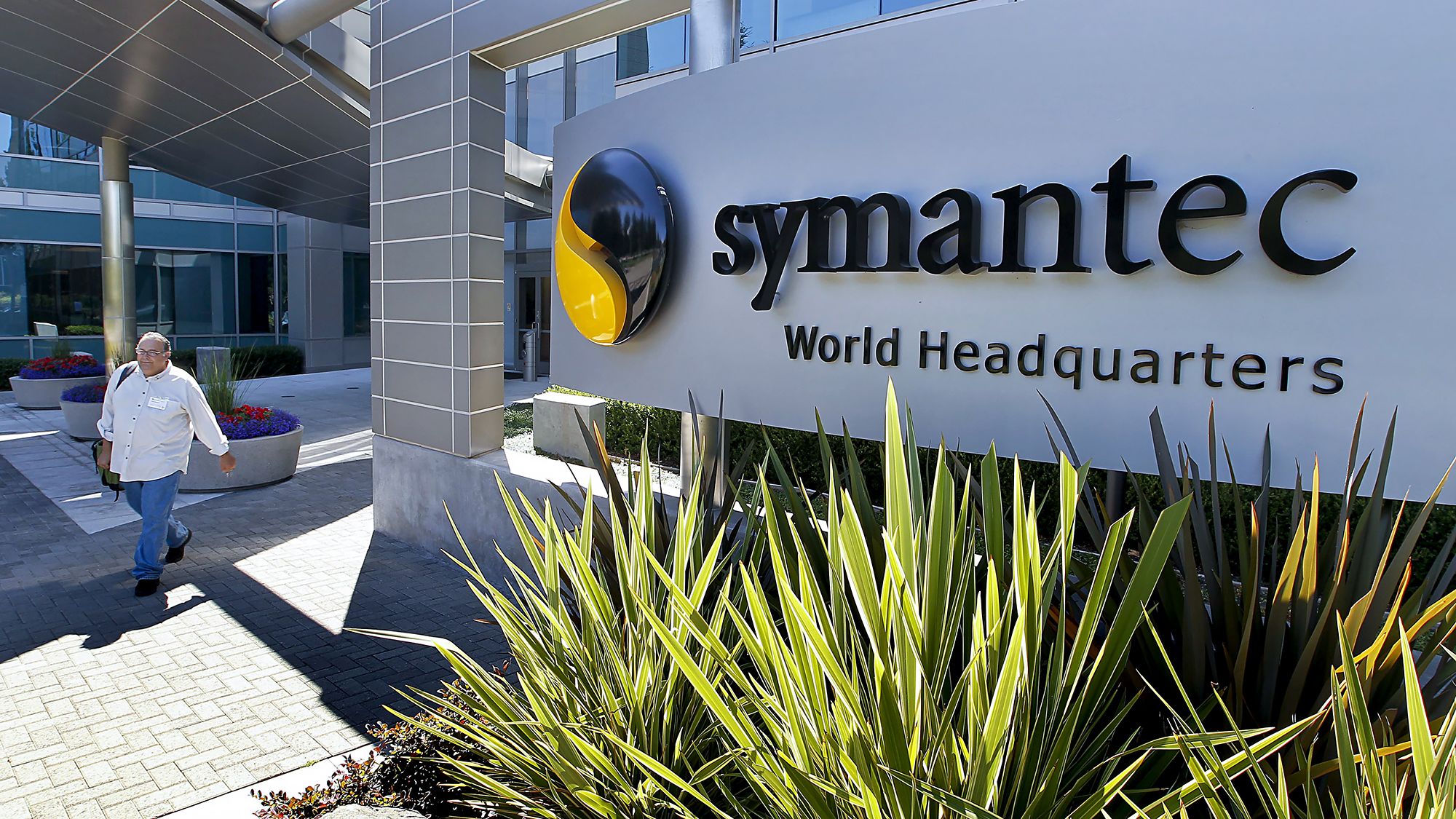 Symantec shares soar on report that Broadcom in talks to acquire it