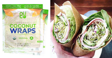 Coconut-Based Sandwich Wraps : Coconut Wraps