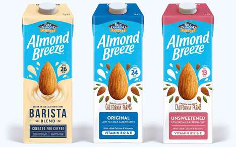 Heritage-Inspired Nut Milk Branding : Blue Diamond Almond Breeze