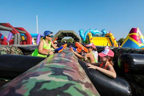Inflatable Action Blaster Events : Nerf Monster Battle