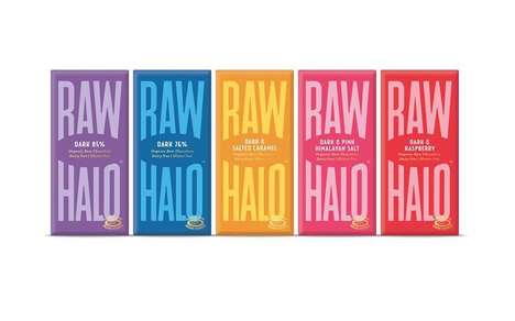 Plastic-Free Vegan Chocolate Packaging : Raw Halo