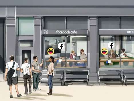 Pop-Up Privacy Cafes : facebook cafe