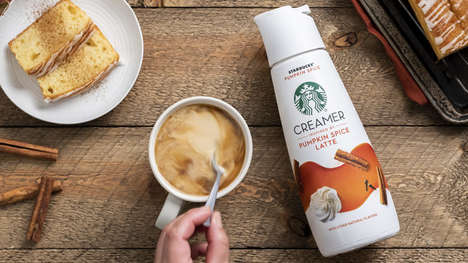 Prepackaged Pumpkin Latte Creamers : Starbucks Pumpkin Spice Creamer