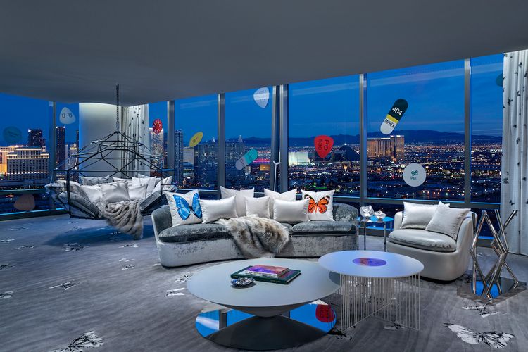 Time magazine’s top 100 destinations list includes Damien Hirst’s $100,000-per-night Las Vegas suite