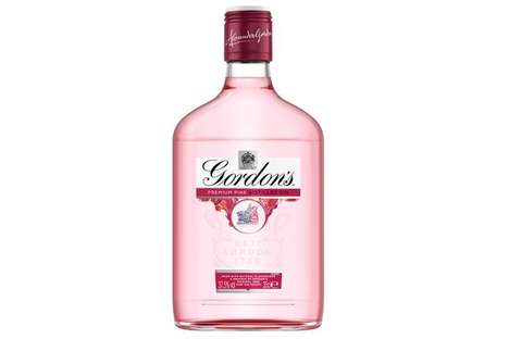 Trial-Sized Pink Gin Packaging : Pink Distilled Gin