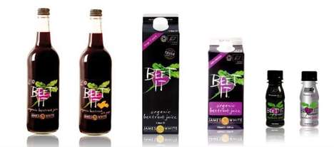 Vibrant Beet Beverage Packaging : Beet It Organic