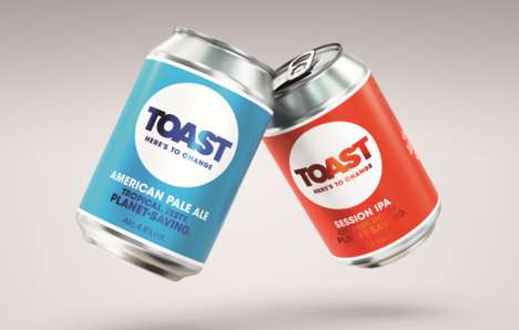 Waste-Conscious Beer Brands : toast beer