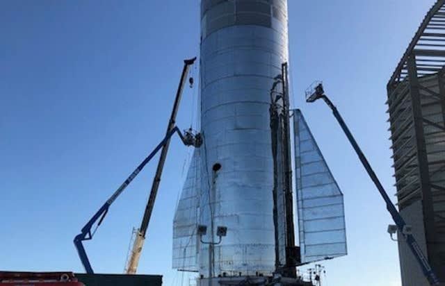 Elon Musk shows SpaceX rocket Starship consutrction in Texas