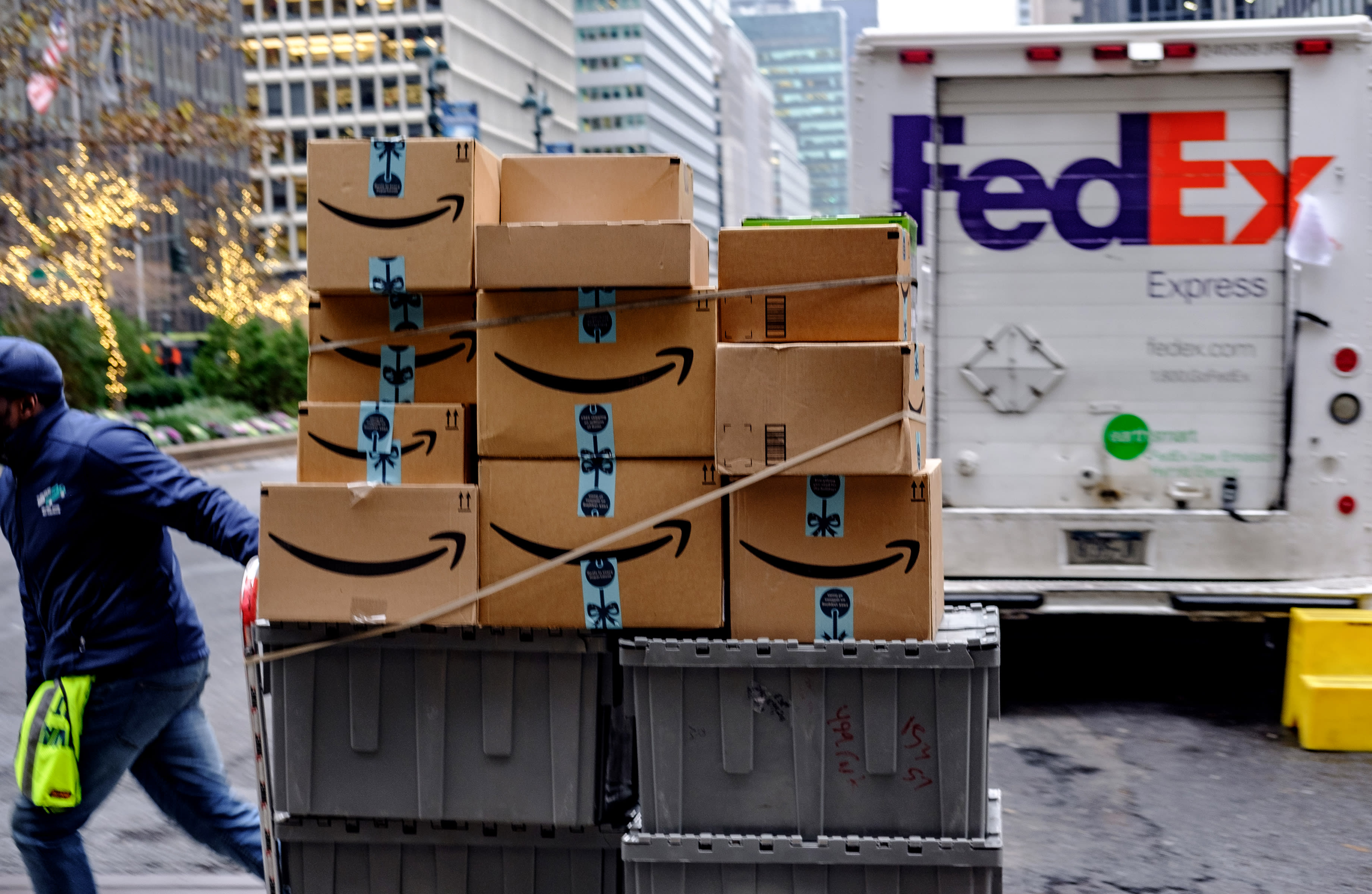 FedEx, UPS jockey with Amazon as tech giant expands into shipping