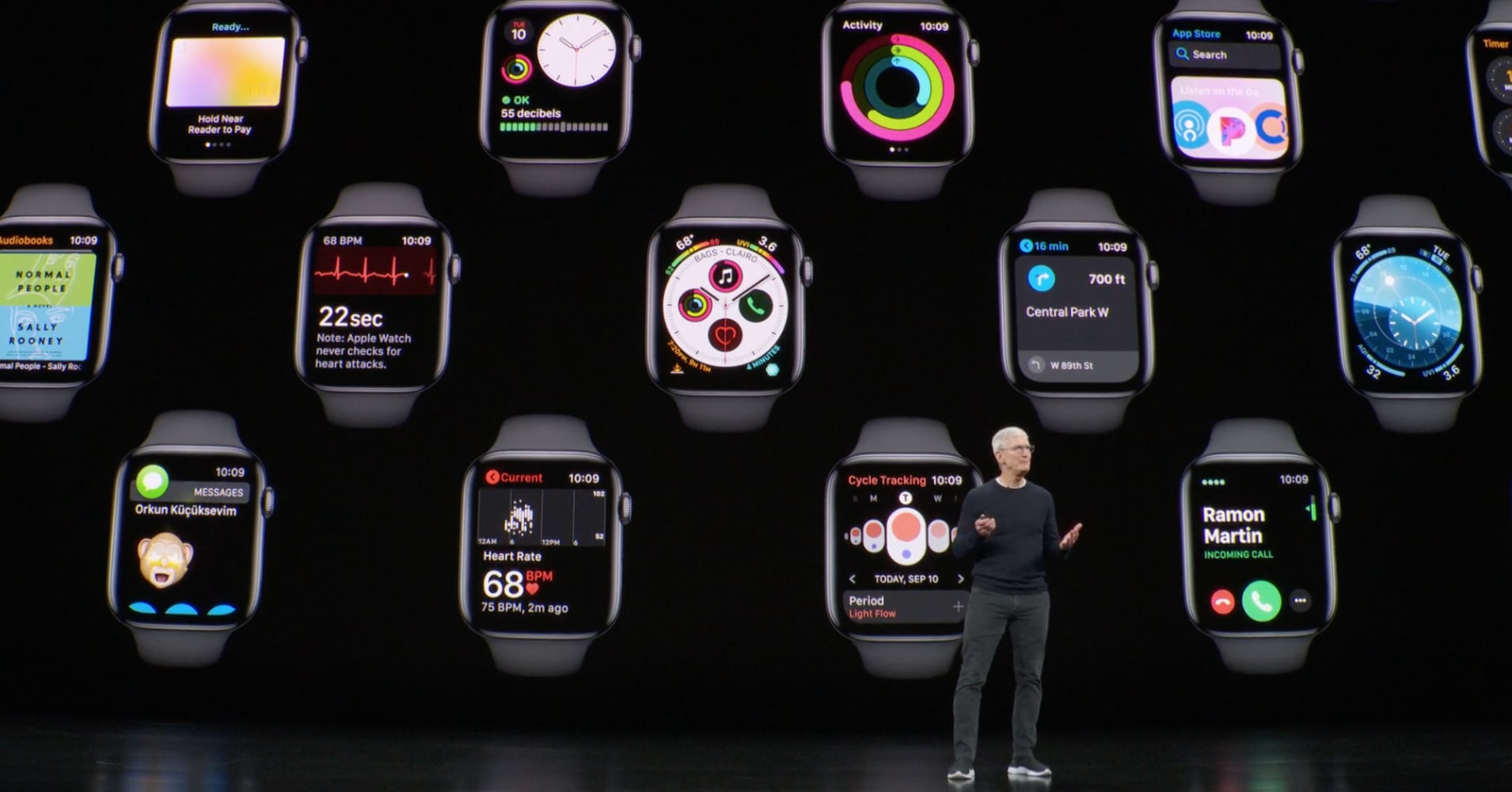 Earlier this year Apple launched several health studies using Apple Watch. A sleep tracker is reportedly in the works, but was not part of Tuesday's big product event.