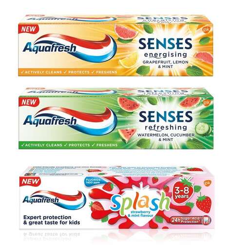 Fruit-Forward Toothpastes : Aquafresh toothpastes