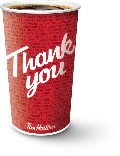 Thankful Coffee Cups : Tim Hortons Hero Cups