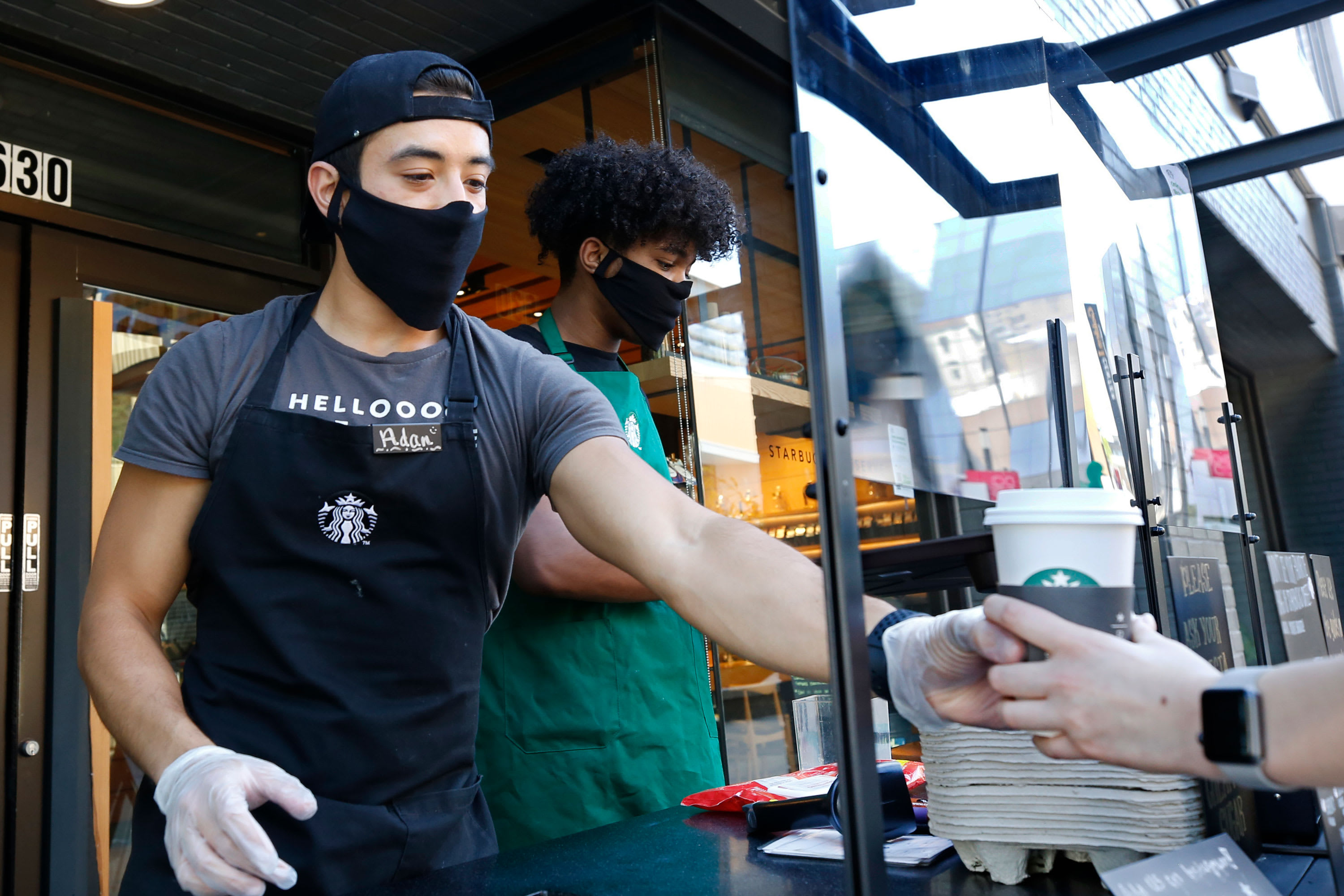 Starbucks will require customers wear facial coverings