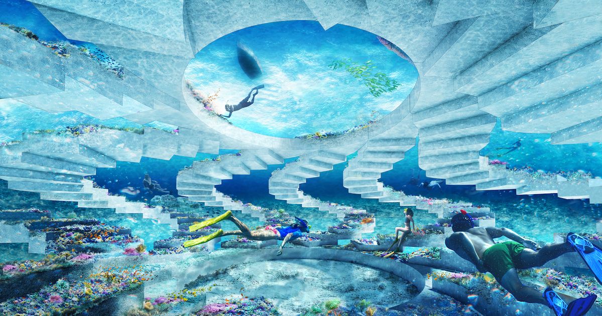 A seven-mile underwater sculpture park is due to open in Miami Beach next December