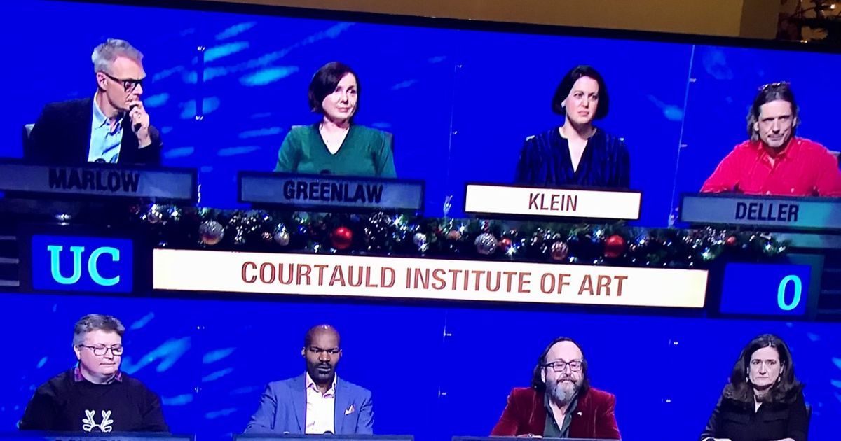 Fingers on buzzers.... Courtauld takes on Goldsmiths in arty University Challenge