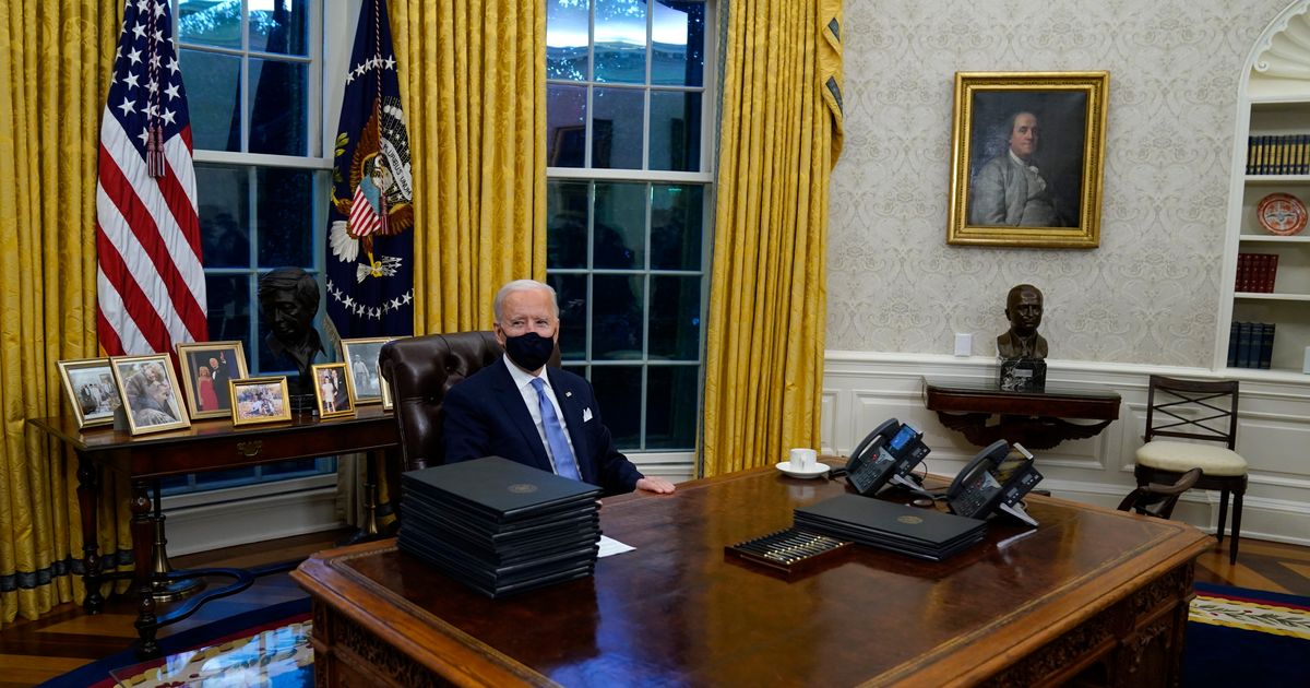 The art in Biden’s Oval Office reflects hope for a less divided America