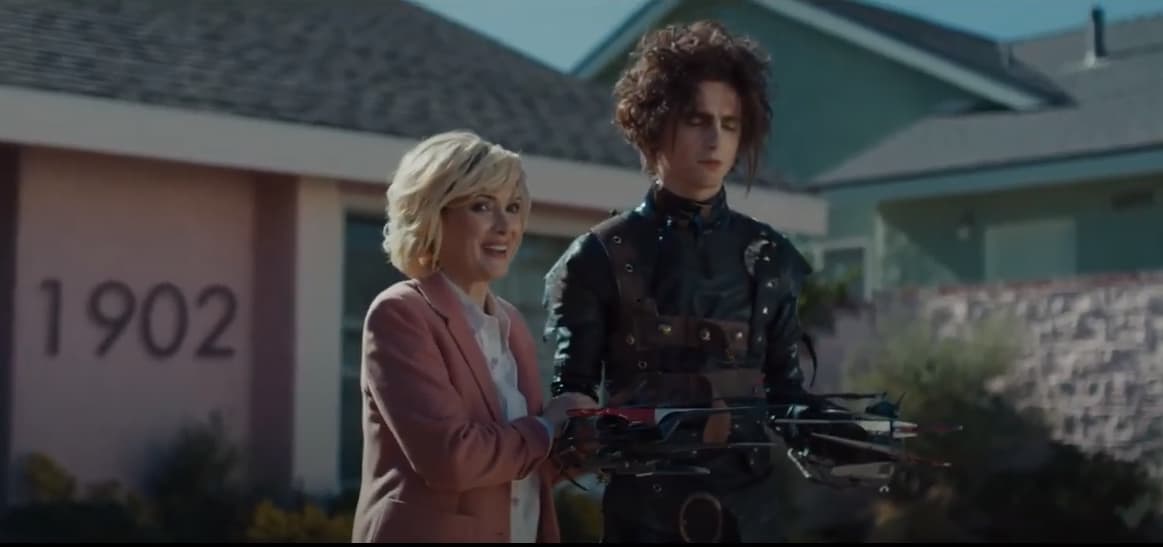 Cadillac Super Bowl ad: Winona Ryder and Timothée Chalamet star in ‘Edward Scissorhands’ reboot