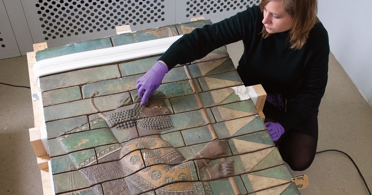 V&A restores casts of warriors that adorned ancient Iranian palace for once-in-a-lifetime display