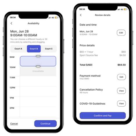 Facility-Finding Sports Apps
