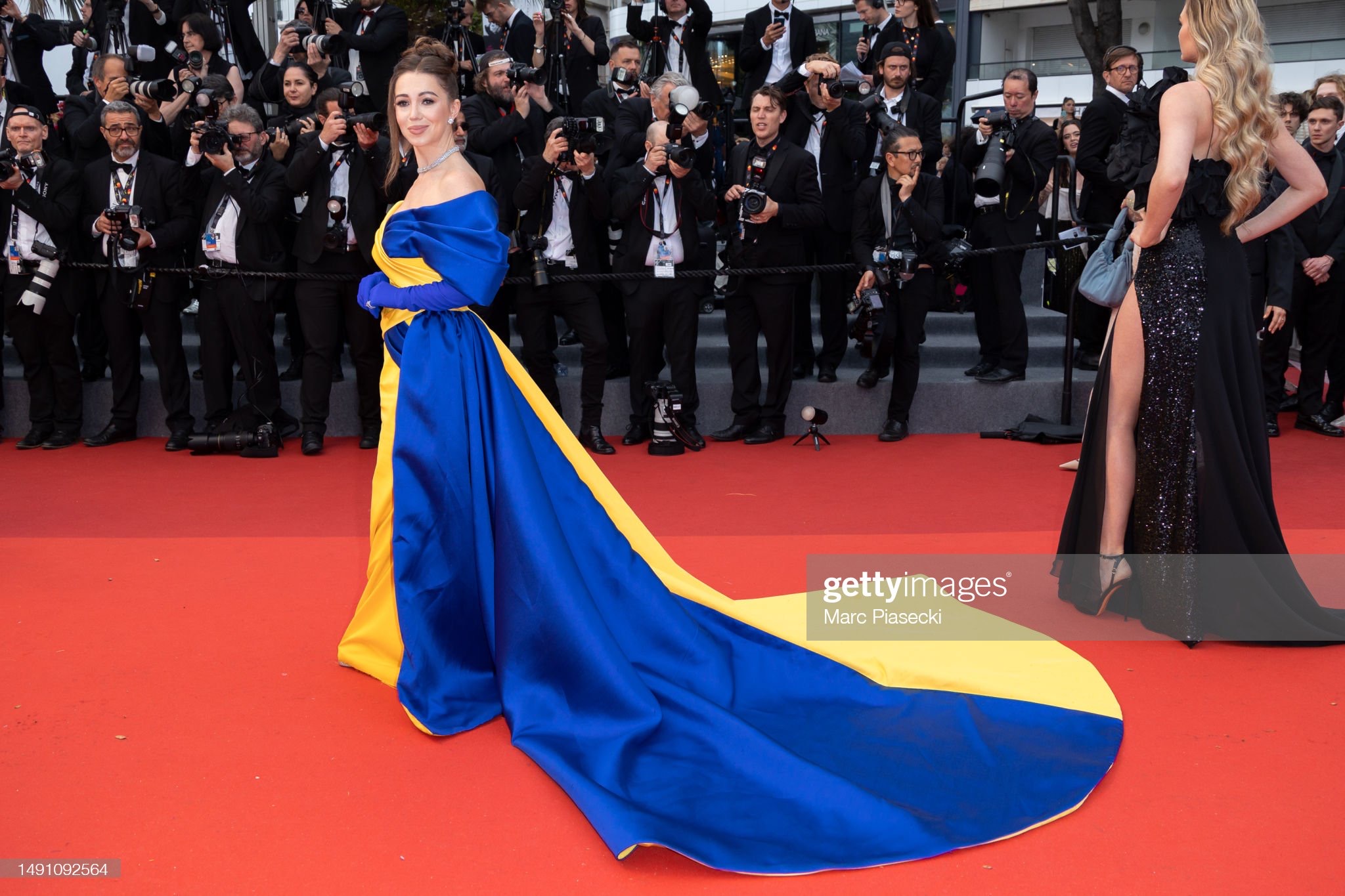 Elvira Gavrilova on the red carpet, Cannes